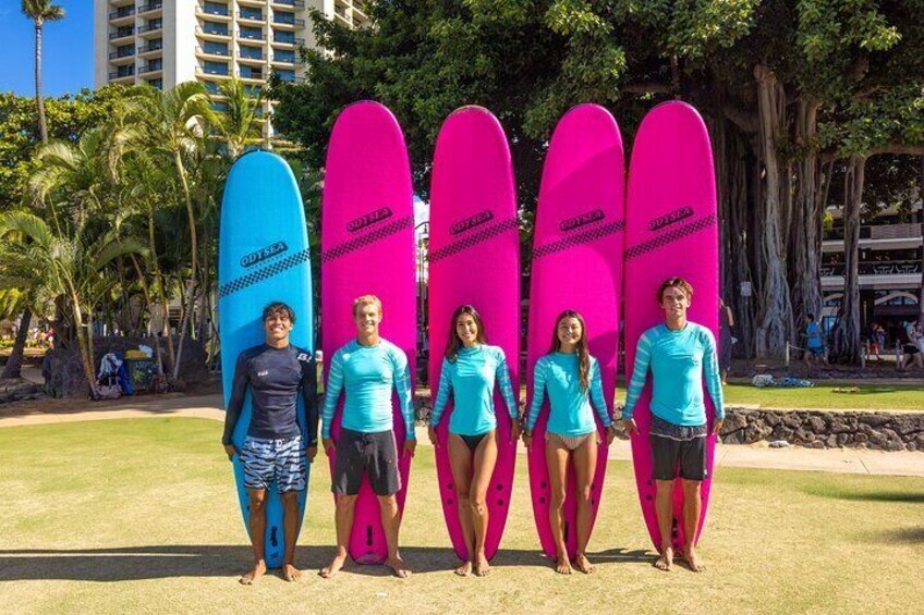 Group Surf Lesson in the Heart of Waikiki