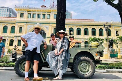 Ho Chi Minh-staden med vintage US Army Jeep Tour