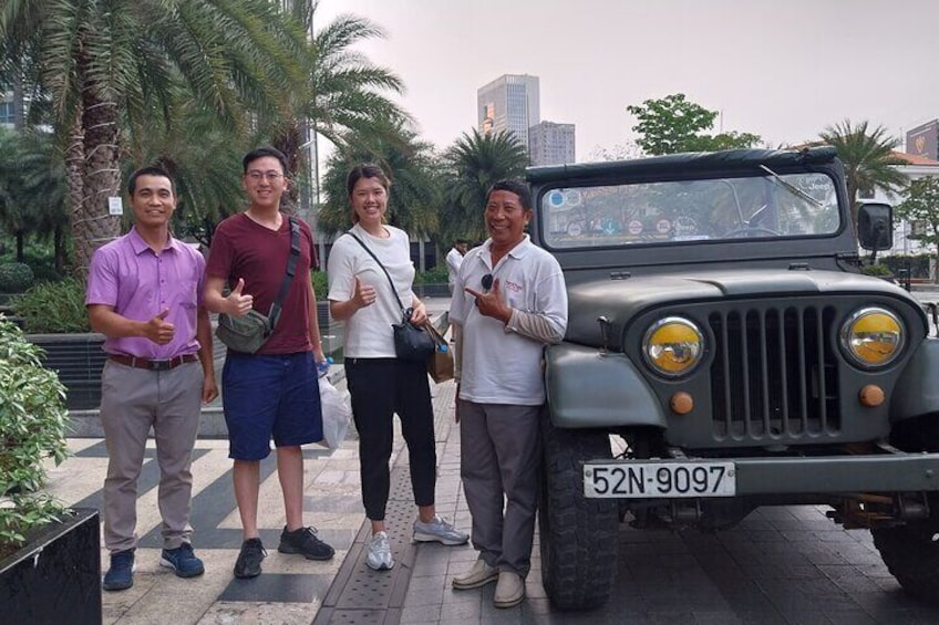 Saigon Private Tour on Original USA Jeep