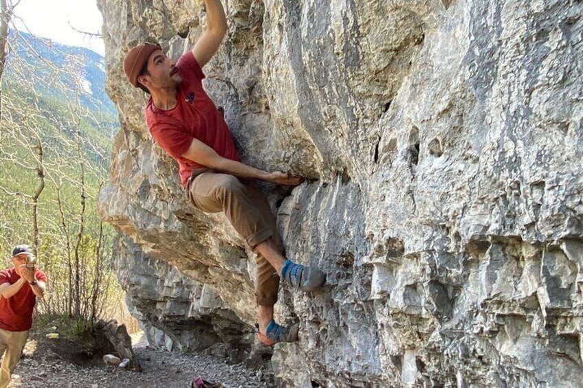 Beginner Progression Bouldering and Climbing Lessons in Calgary