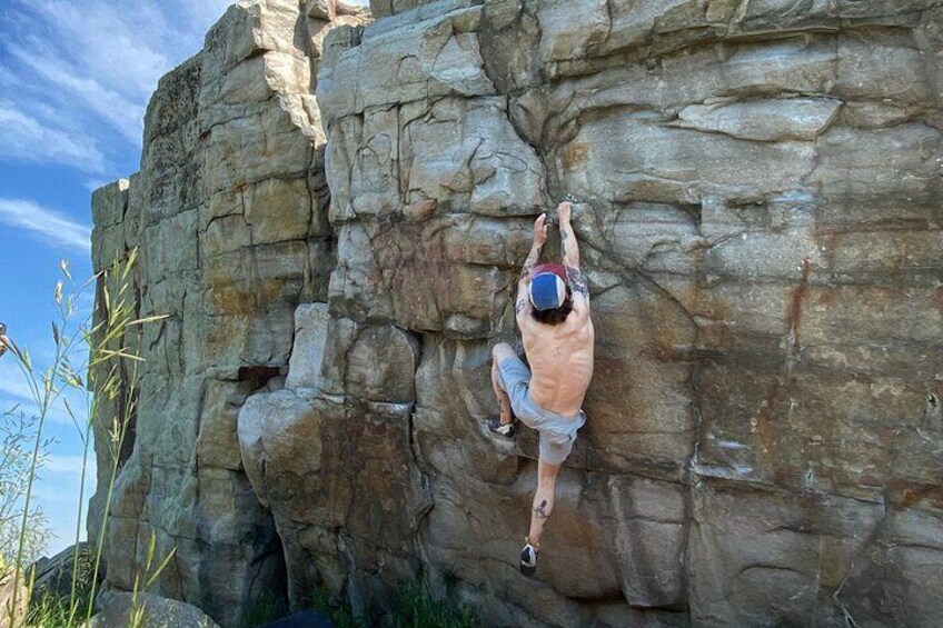 Beginner Progression Bouldering and Climbing Lessons in Calgary