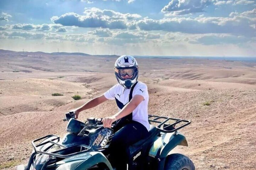 Quad Biking ATV Experience in Agafay Desert with Berber Tea