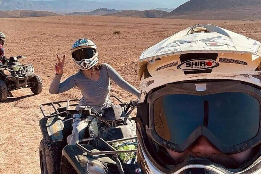Quad Biking ATV Experience in Agafay Desert with Berber Tea