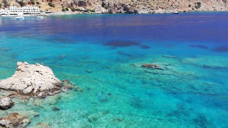 Loutro the hidden village in the South and Glyka Nera Beach