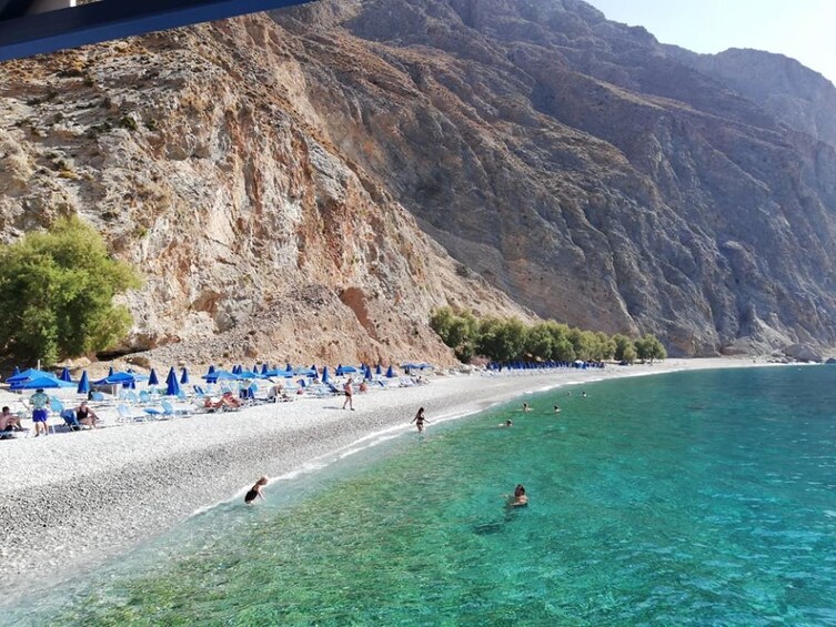 Loutro the hidden village in the South and Glyka Nera Beach