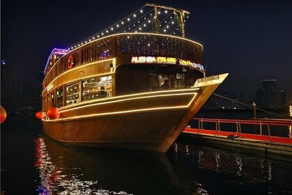 New Year Dubai Dhow Cruise Tour with International Buffet Dinner