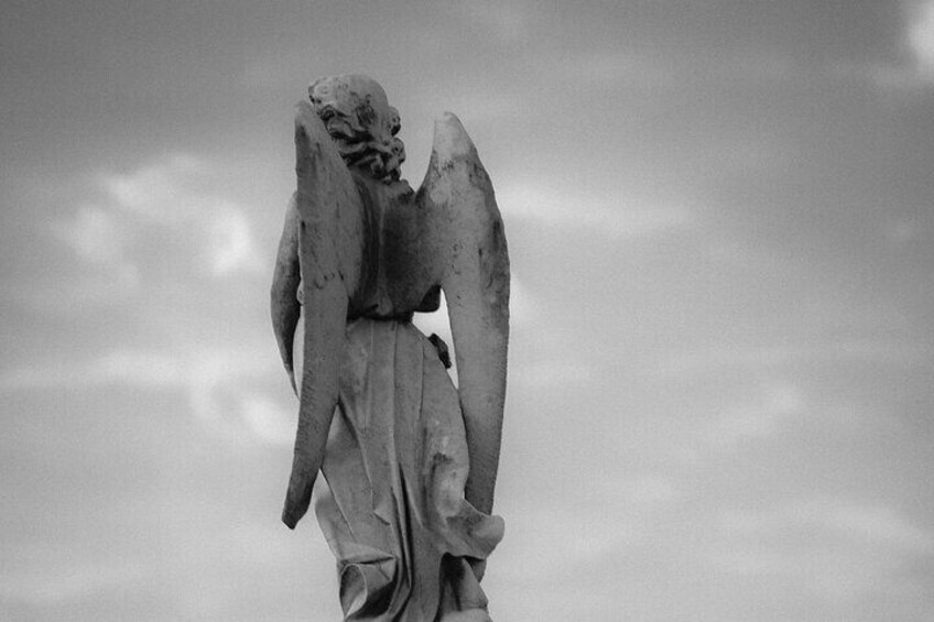 An angel overlooks St. Louis Cemetery #3