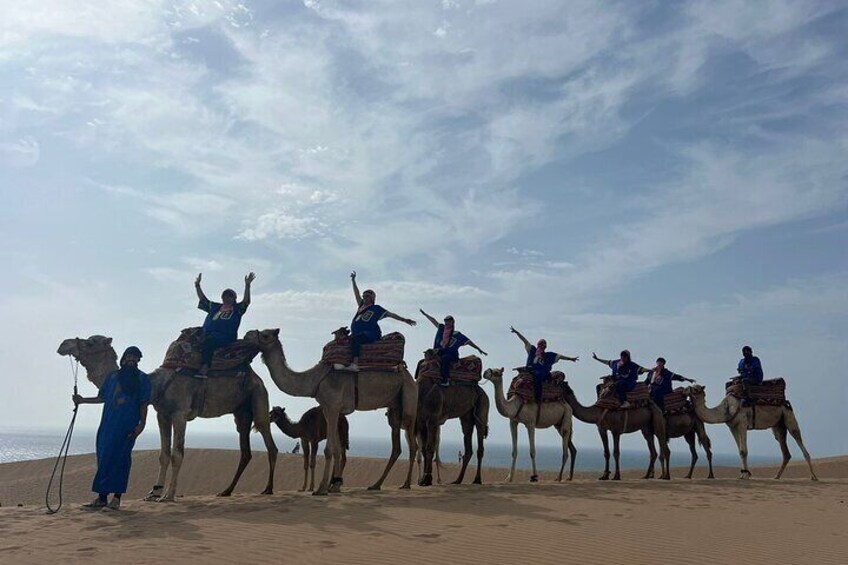 Sunset Camel Ride tour with Barbecue dinner in Tamri village