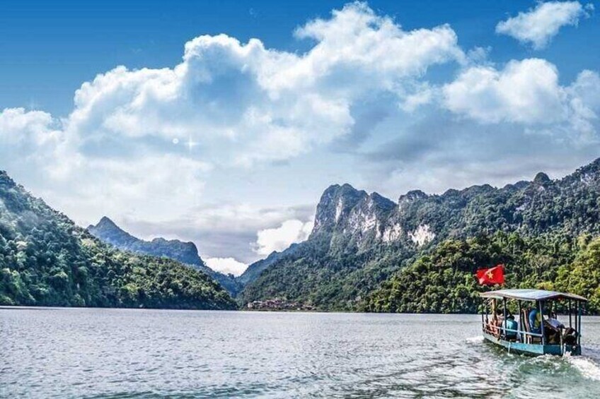 Ba Be Lake Boat Trip Motorbike tour 2D1N from Cao Bang