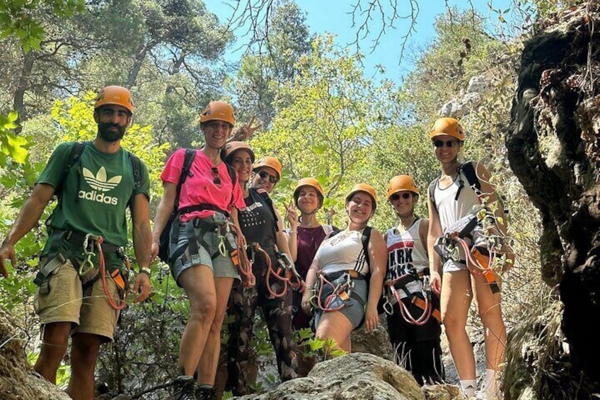 Family Adventure From Athens Canyoning at Pisia Canyon 