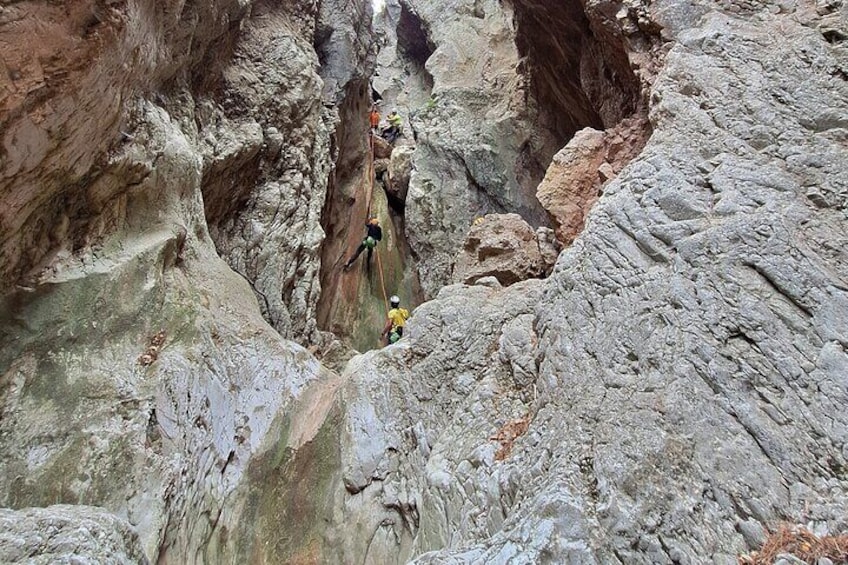 Family Adventure From Athens Canyoning at Pisia Canyon 
