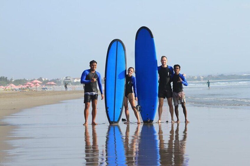 Private Bali Surf Lesson at Seminyak beach 2 Hour