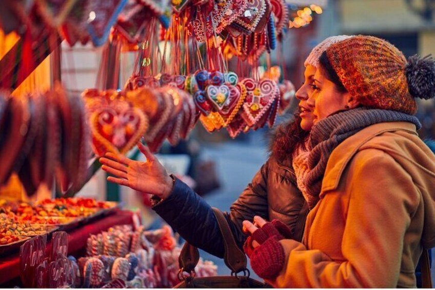 Christmas market track game Riquewihr