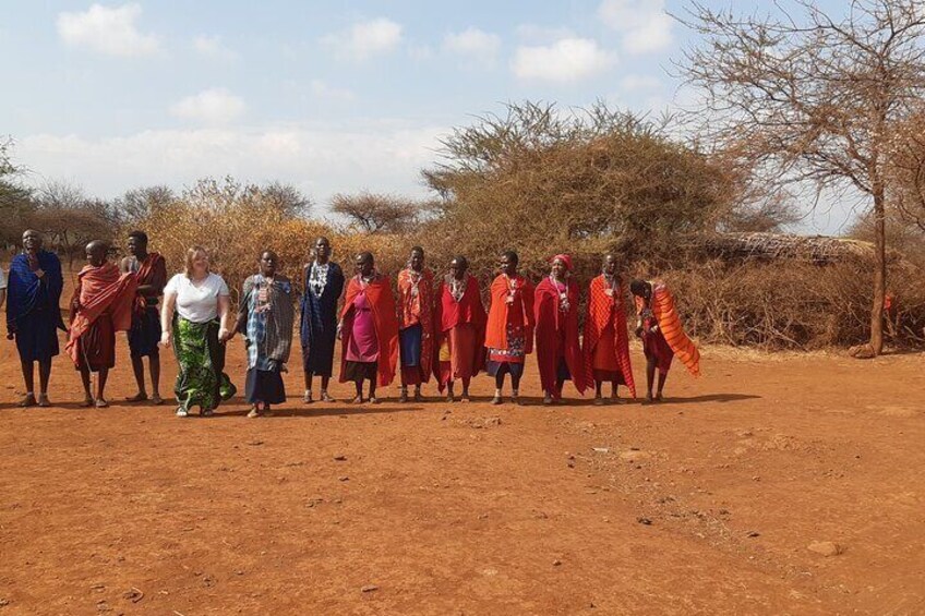 Masai village in Amboseli