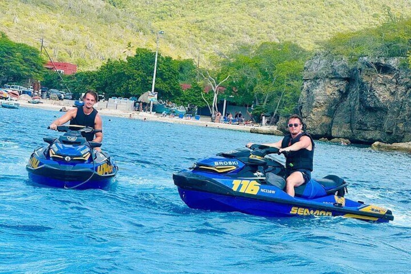 Private Curaçao Jetski Tour with Action Video