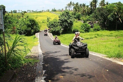 Paseo en ATV por la playa, el campo de arroz y el pueblo de Bali
