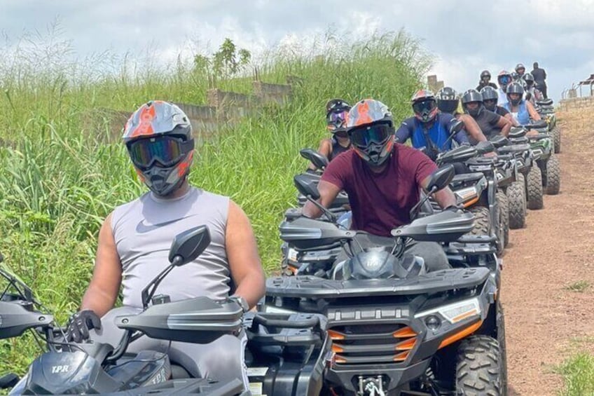 ATV Adventure and Aburi Gardens Private Day Tours 