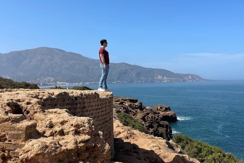 Javier enjoying the view from the tower