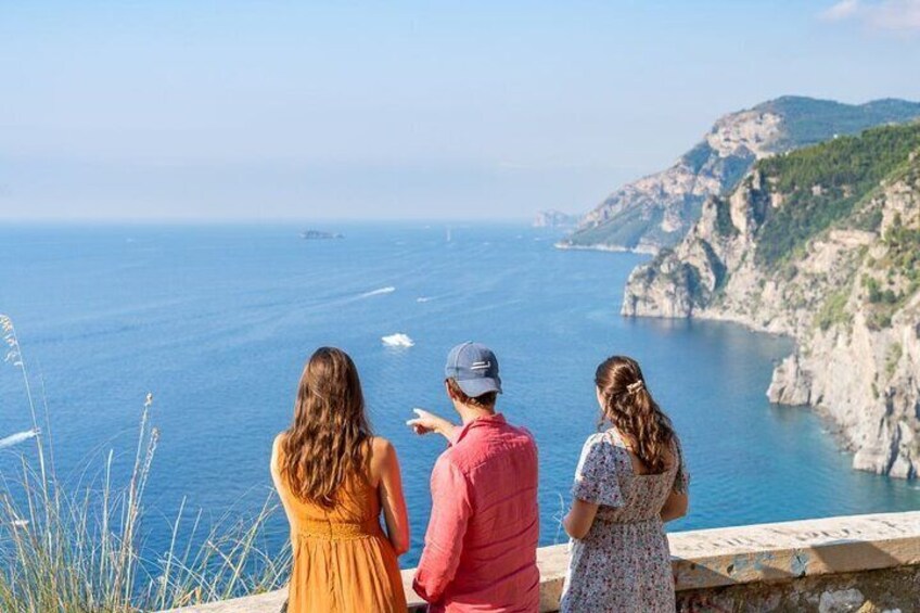 Amalfi Coast Tour and Wine Tasting From Salerno with Transfer