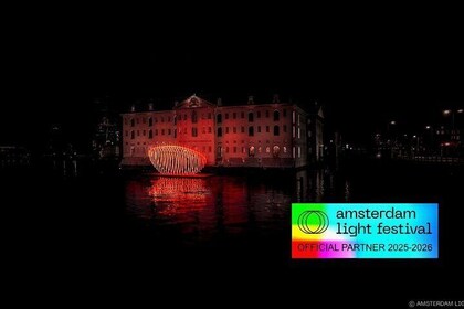 Amsterdam Light Festival kanalkryssning - 75 minuter