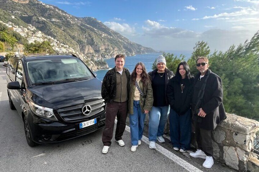Amalfi Coast Tour and Wine Tasting From Positano with Transfer