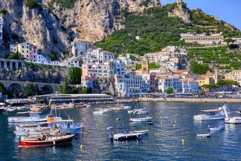 Amalfi Coast Tour and Boat Excursion From Salerno with Transfer