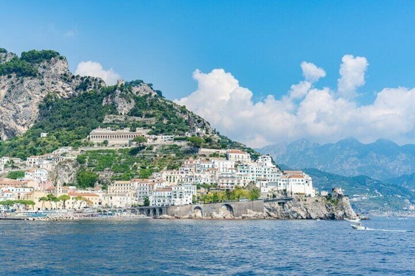 Amalfi Coast Tour and Boat Excursion From Salerno with Transfer
