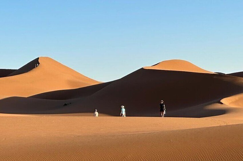 Walking in the middle of nowhere 