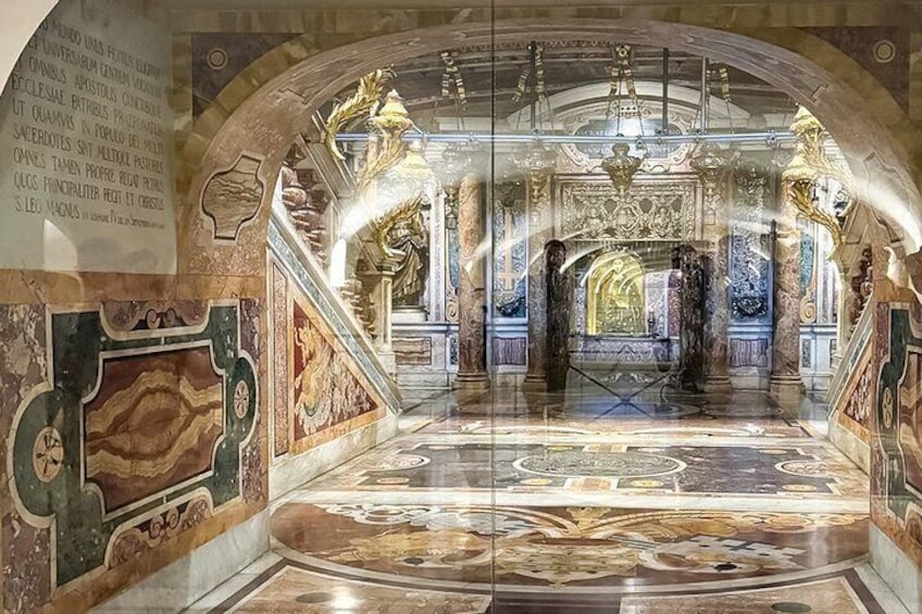 Pay tribute to the Papal Tombs in St. Peter's Basilica, where the final resting places of the Church's leaders are marked by solemn reverence and timeless artistry