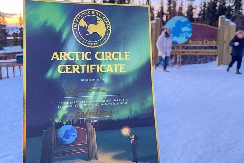 Arctic Circle Certificate