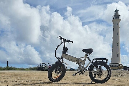 Semi-Private Malmok Noord Aruba coastal e-bike ride experience