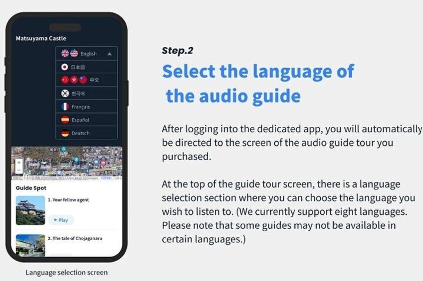 Audio Guided Tour in Matsuyama Castle 