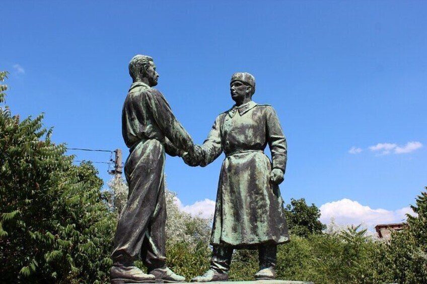 Meeting of the Soviet Soldier and the Hungarian worker