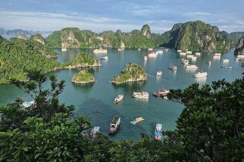 Halong Bay 5-Star Cruise with Buffet Lunch and Jacuzzi.