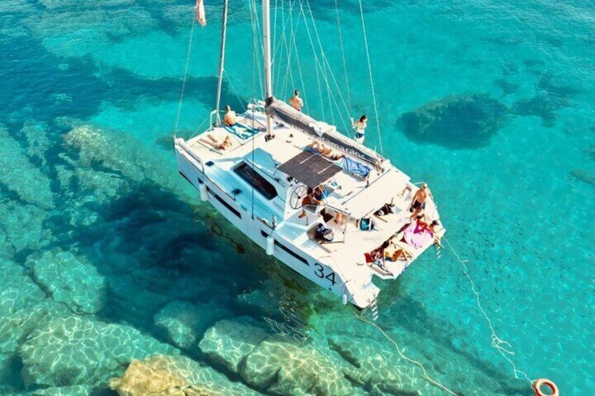 Shared Catamaran Excursion in the Gulf of Asinara from Stintino