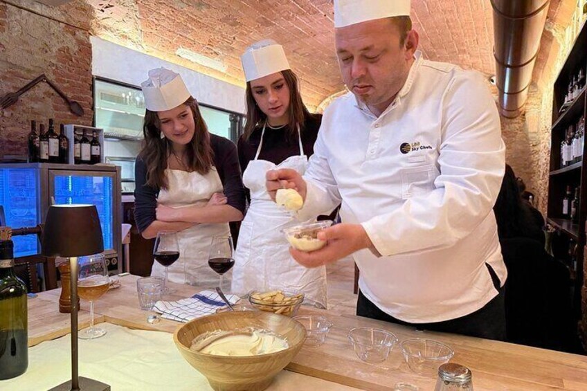 Florence Handmade Pasta Lessons, No Limit Wine, Tiramisu