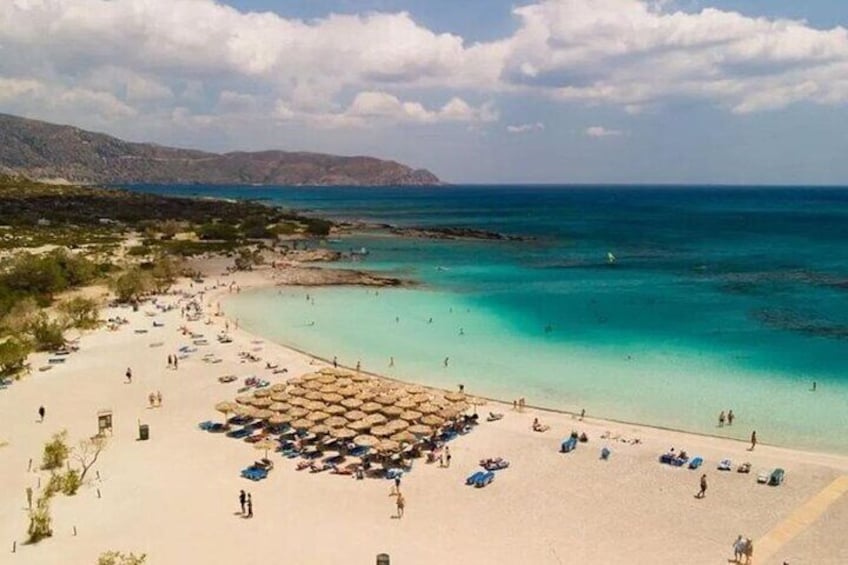Elafonissi Beach From Chania with stop in Elos Village