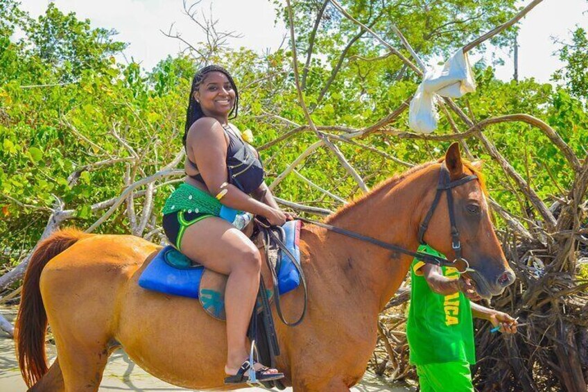 Bamboo Rafting and Horseback riding in Jamaica 