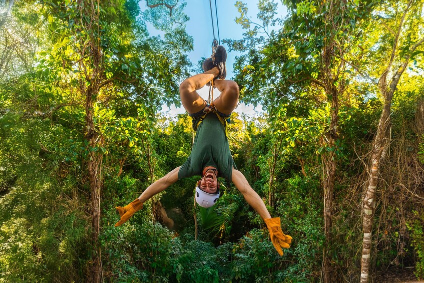 ATV Jungle Adventure with Ziplines, Cenote & Tequila Tasting