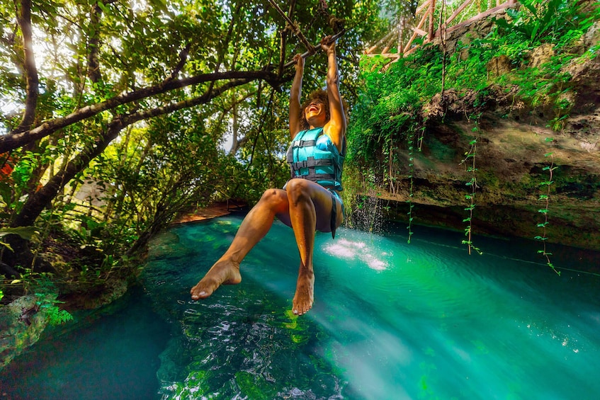 ATV Jungle Adventure with Ziplines, Cenote & Tequila Tasting