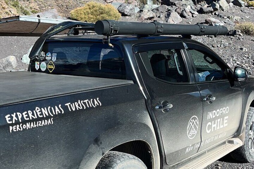 Cajón del Maipo, spa, barbecue, 4x4 cars and small groups.