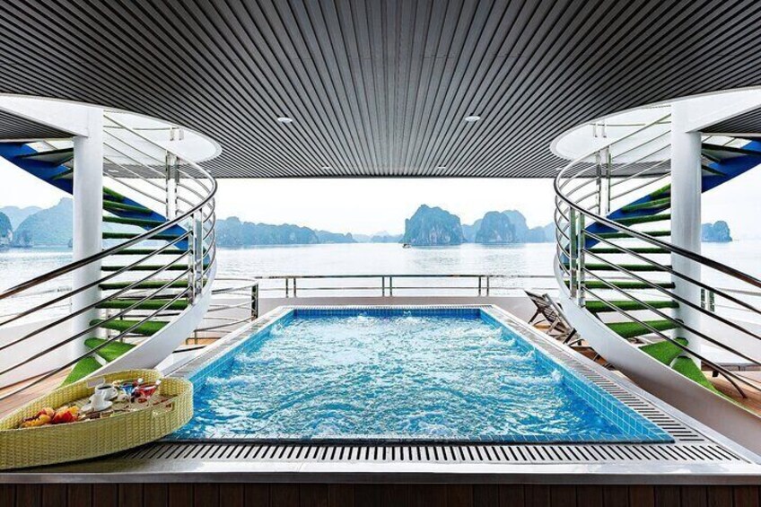 Luxury Hercules Premium Halong Bay Day Cruise with Buffet Lunch
