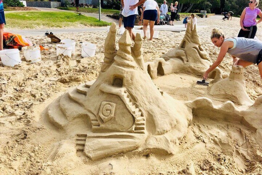 Sandcastle workshops for children and adults