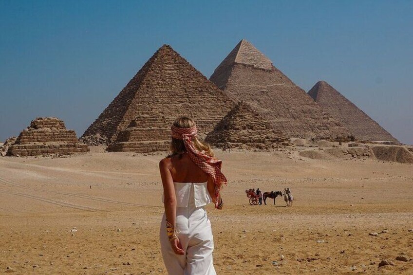 Giza pyramids, ATV, Lunch, Camel ride, Dinner cruise & shopping t