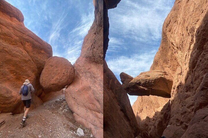 Private Hike in Monkey Fingers Canyon and Rock Climbing Adventure