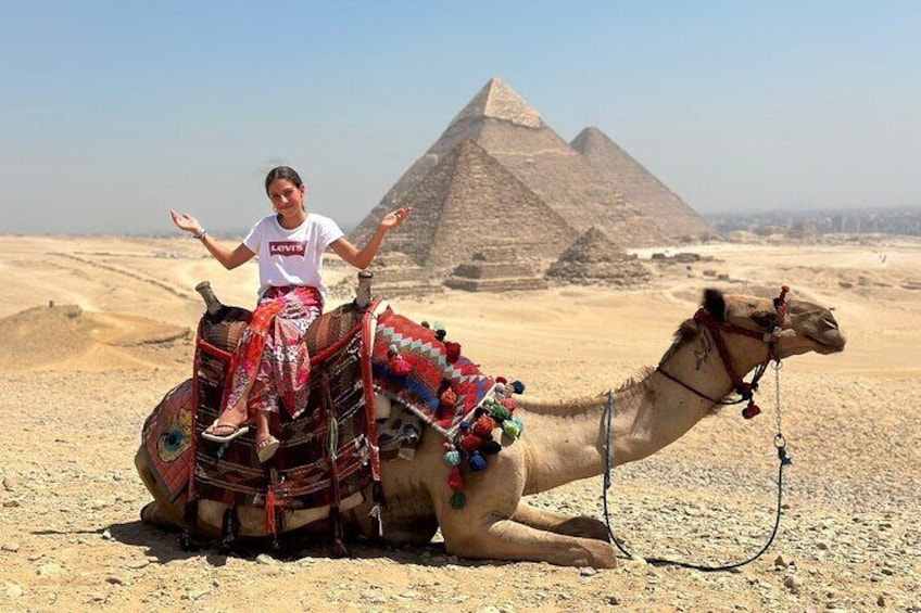 VIP TOUR TO Giza pyramids, Camel Ride Lunch And instead pyramid
