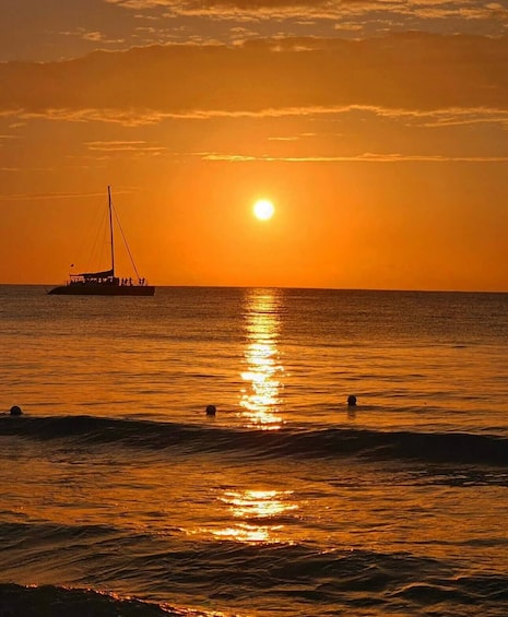 Jamaica Adults-Only Sunset Catamaran Cruise with Open Bar & DJ