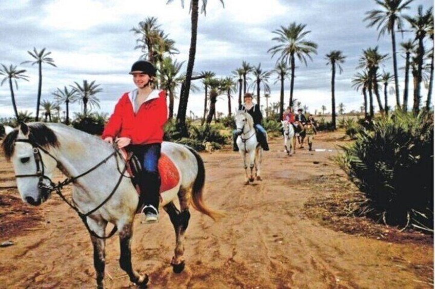 One Hour Horse Riding at Palmeraie Grove & Transfer - Marrakesh