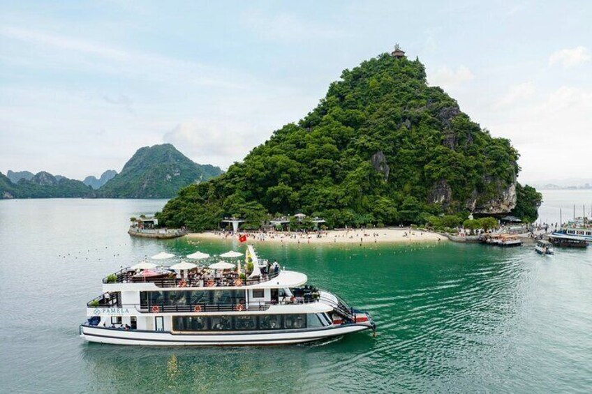 7 Hour Halong Bay Tour aboard Pamela Cruise