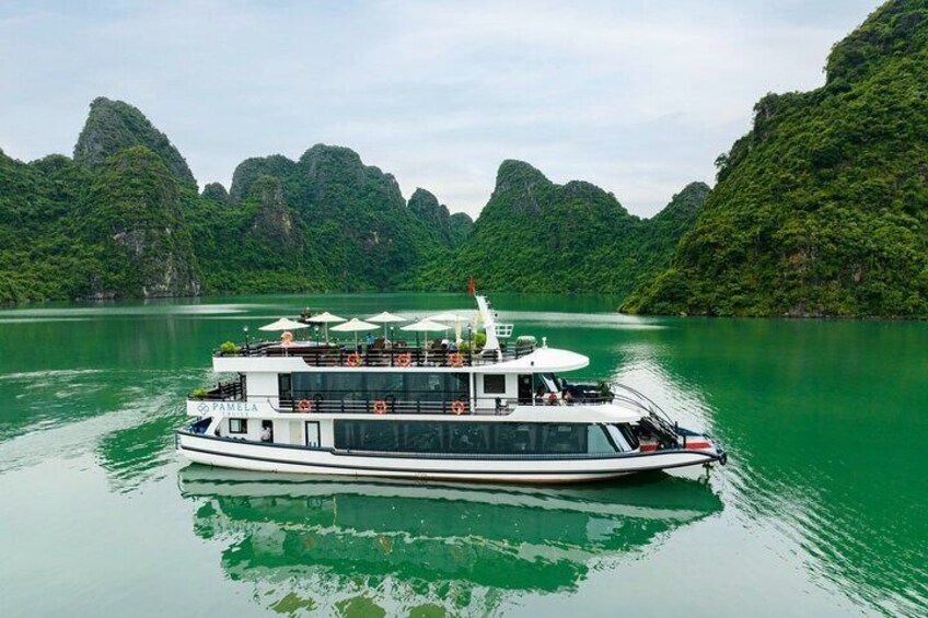 7 Hour Halong Bay Tour aboard Pamela Cruise